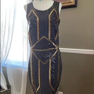 NWT Nicole Miller Beaded dress Sz 4